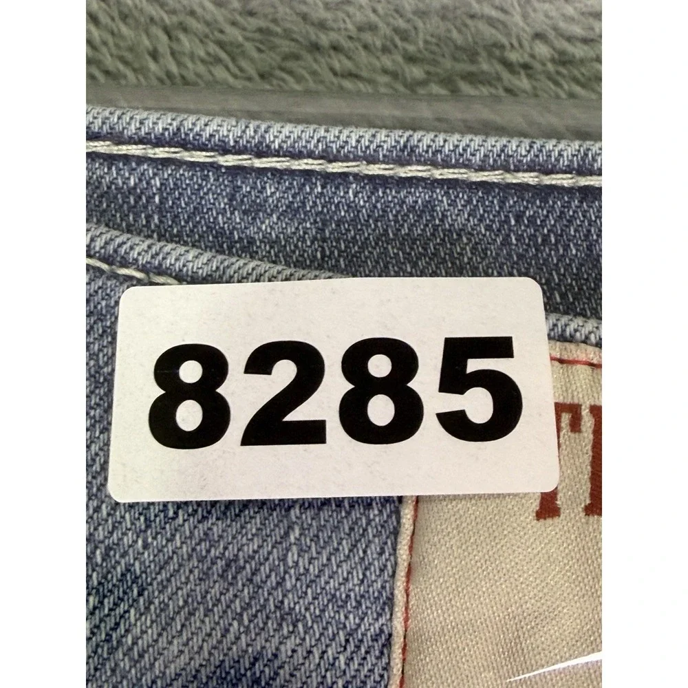 True Religion Jeans Mens 33x34** Blue Ricky Relaxed Straight Flap‎ Pocket Denim